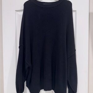 Aerie Beyond Sweater Black XL